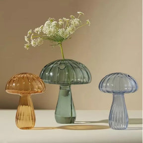 Mushroom Glass Vase-