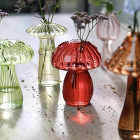 Mushroom Glass Vase-