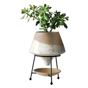 Nordic Ceramic Iron Frame Flower Pot-