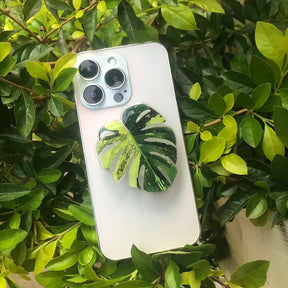 Plant Griptok Phone Holder and Stand-Monstera 1-