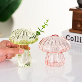 Mushroom Glass Vase