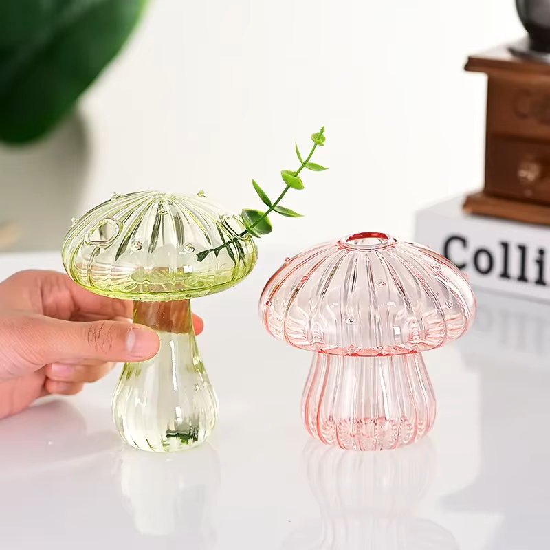 Mushroom Glass Vase