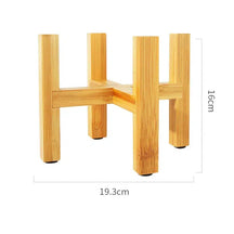 Small Durable Wood Plant Stand Rack-L-