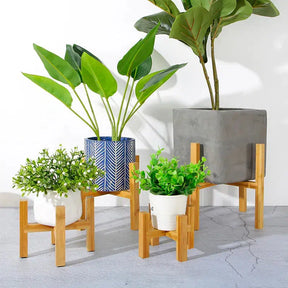 Small Durable Wood Plant Stand Rack-