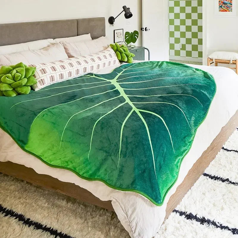 Soft Giant Leaf Blanket-