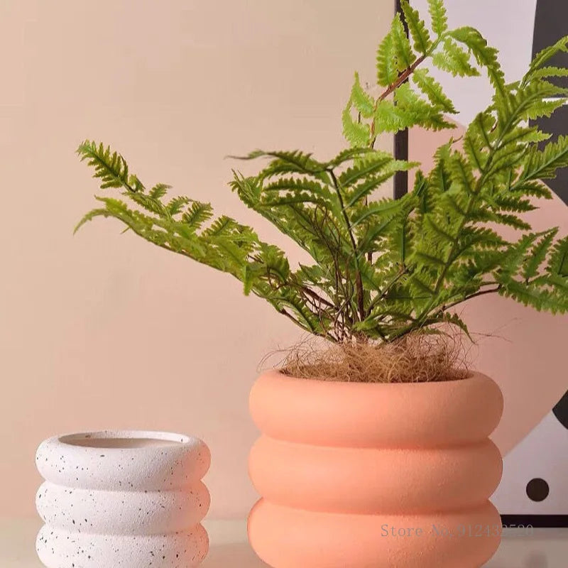 Stylish Wave Design Plant Pots-