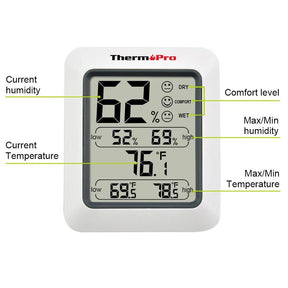 Thermopro TP50 Digital Weather Station Hygrometer Temperature Humidity Monitor-China-