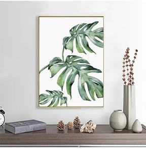 Tropical Plant Wall Art Canva-