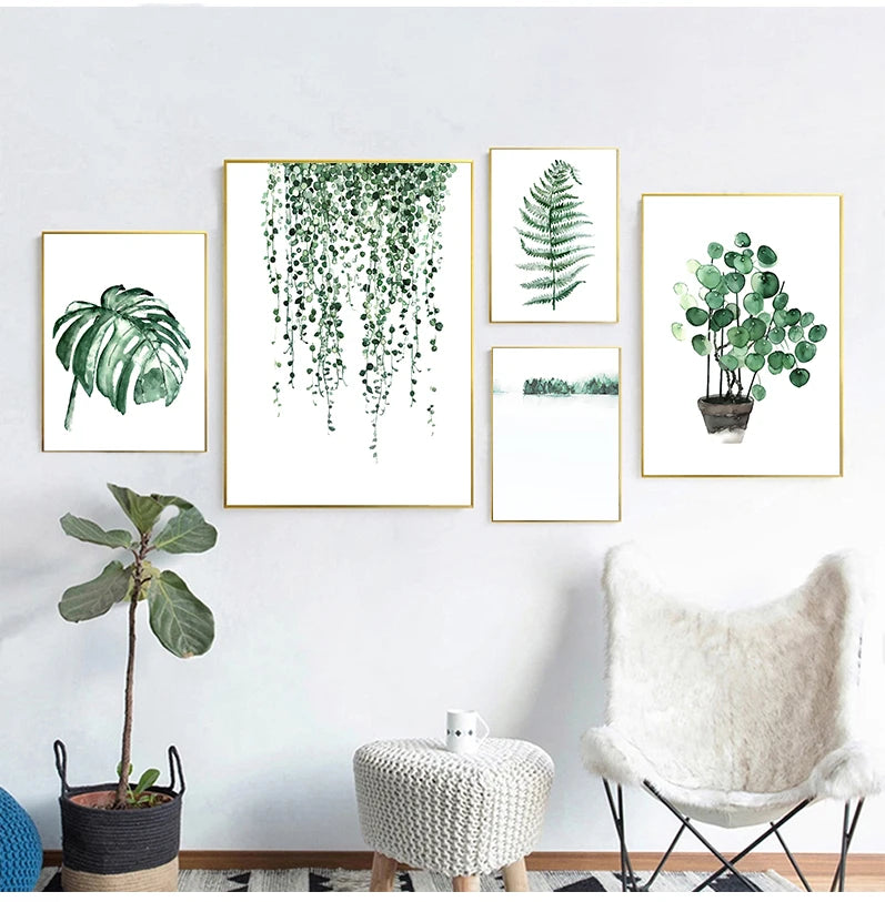 Tropical Plant Wall Art Canva-