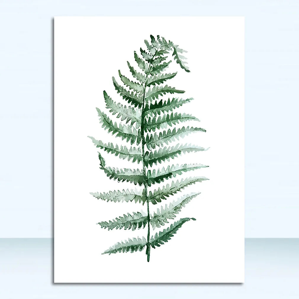 Tropical Plant Wall Art Canva-B-40x50cm No Frame-