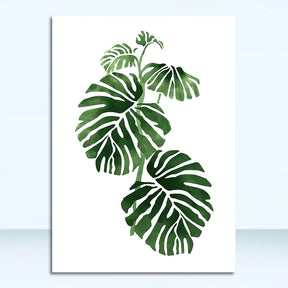 Tropical Plant Wall Art Canva-F-40x50cm No Frame-