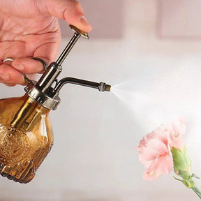 Vintage Glass Watering Can Spray-