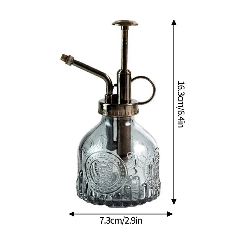 Vintage Glass Watering Can Spray-S10-